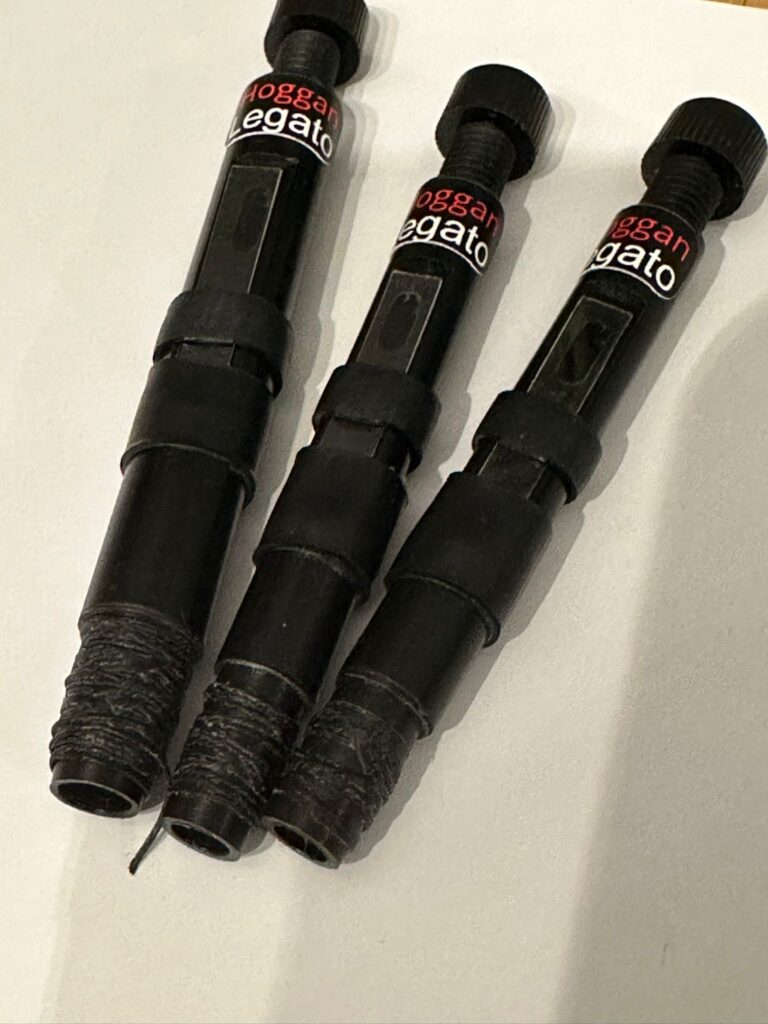 Hoggan legato drone reeds